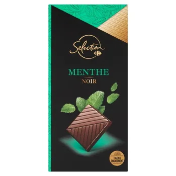 Carrefour Selection Czekolada o smaku mięty 100 g