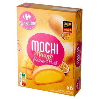 Carrefour Sensation Mochi Sorbet z mango i marakui w cieście ryżowym 210 ml