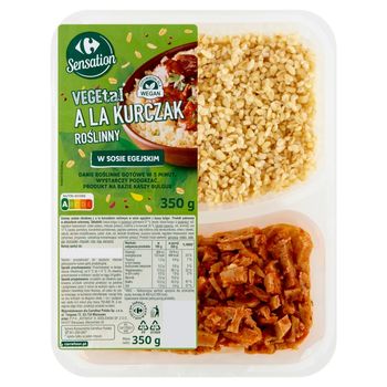 Carrefour Sensation Vegetal A la kurczak roślinny w sosie egejskim 350 g