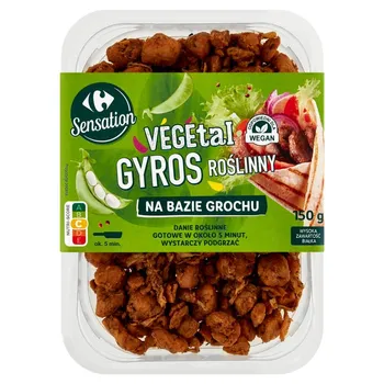 Carrefour Sensation Vegetal Gyros roślinny na bazie grochu 150 g