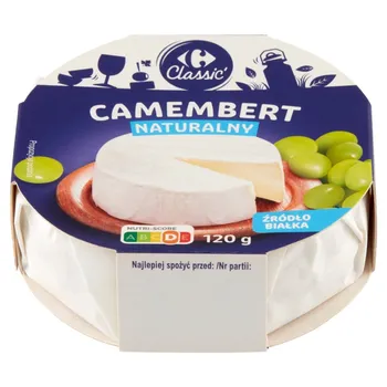 Carrefour Classic Ser camembert naturalny 120 g
