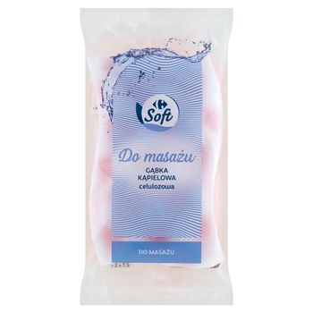 Carrefour Soft Gąbka kąpielowa celulozowa do masażu