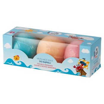 Carrefour Soft Musujące kule do kąpieli 300 g (3 x 100 g)