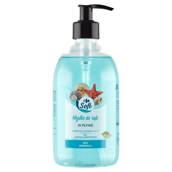 Carrefour Soft Mydło do rąk w płynie sól z Morza Martwego 500 ml