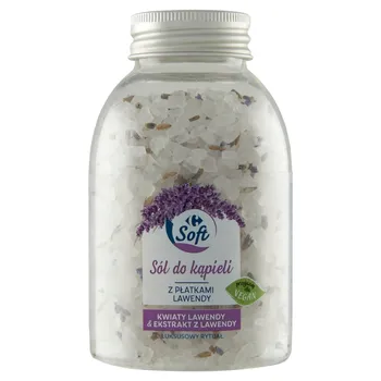 Carrefour Soft Sól do kąpieli kwiaty lawendy & ekstrakt z lawendy 280 g