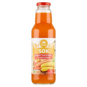 Carrefour Classic Sok marchwiowo-owocowy marchew jabłko banan 750 ml