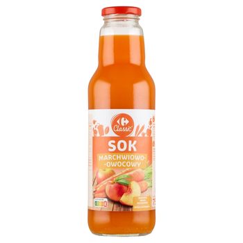 Carrefour Classic Sok marchwiowo-owocowy marchew jabłko brzoskwinia 750 ml