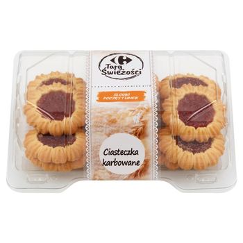 Carrefour Targ Świeżości Ciasteczka karbowane z marmoladą 200 g