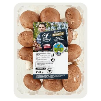 Carrefour Targ Świeżości Pieczarki brunatne 250 g