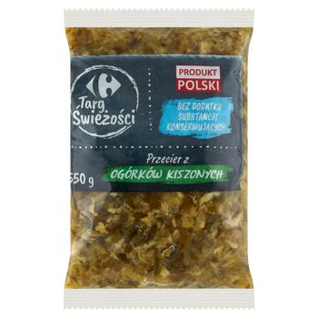 Carrefour Targ Świeżości Przecier z ogórków kiszonych 550 g
