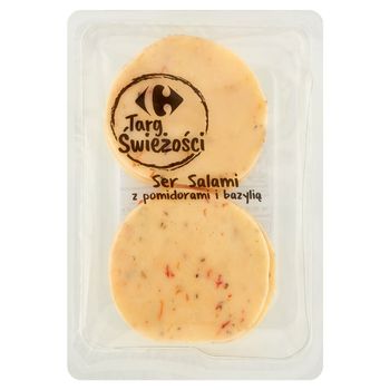 Carrefour Targ Świeżości Ser salami z pomidorami i bazylią 150 g
