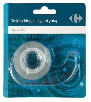 CARREFOUR Taśma klejąca z gilotyną 18 mm x 30 m 400689
