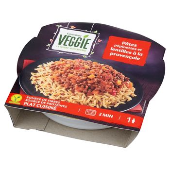 Carrefour Veggie Danie z makaronem i soczewicą 300 g