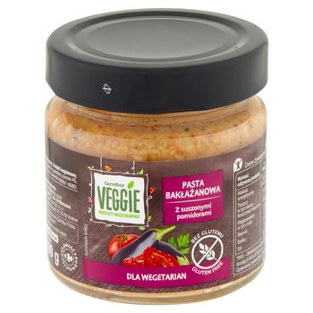 Carrefour Veggie Pasta bakłażanowa z suszonymi pomidorami 190 g