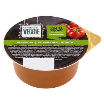 Carrefour Veggie Pasztet sojowy z pomidorami 113 g