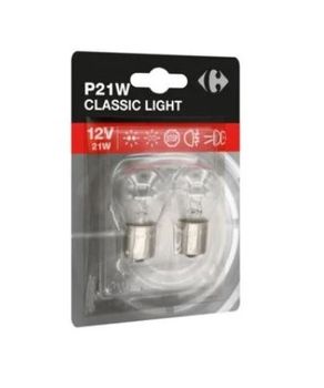 CARREFOUR Żarówka halogenowa 12V P21W 2 szt.
