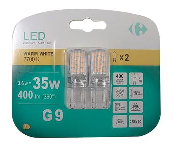Carrefour Żarówka Led G9 2 szt.