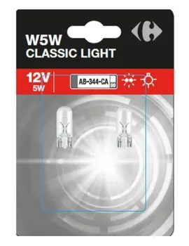 CARREFOUR Żarówka samochodowa W5W Classic Light 12V 5W 2 szt.