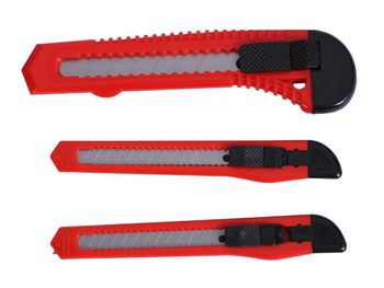 Carrefour Zestaw 3 szt. nożyków z ostrzem Łamanym 9 mm i 18 cm