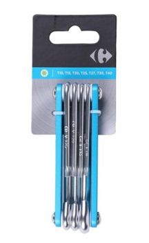 Carrefour Zestaw kluczy Torx 7 szt.