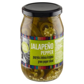 Casa de Mexico Papryka zielona Jalapeño krojona 340 g