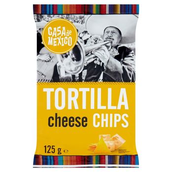 Casa de Mexico Tortilla Chipsy kukurydziane o smaku sera 125 g
