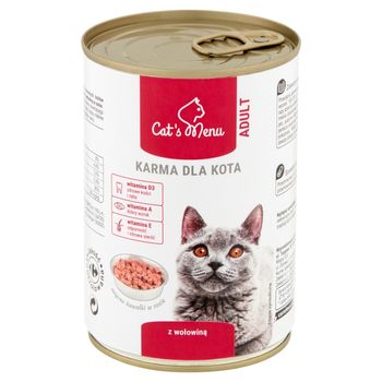Cat's Menu Adult Karma dla kota z wołowiną 400 g