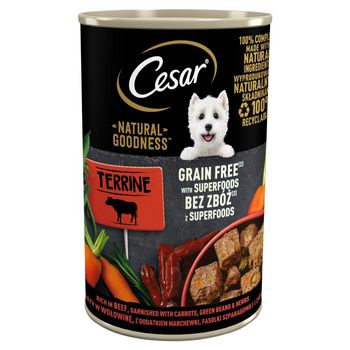 Cesar Natural Goodness Mokra karma dla psów bogaty w wołowinę 400 g