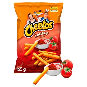 Cheetos Chrupki kukurydziane o smaku ketchupowym 165 g