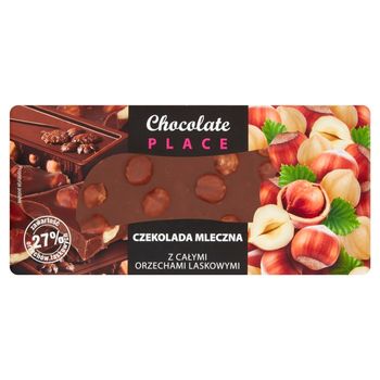 Chocolate Place Czekolada mleczna z całymi orzechami laskowymi 100 g