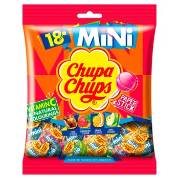 Chupa Chups Mini Lizaki wielosmakowe 108 g (18 sztuk)