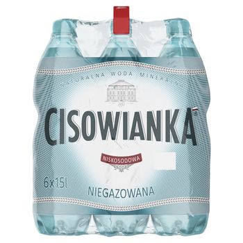 Cisowianka Naturalna woda mineralna niegazowana niskosodowa 6 x 1,5 l