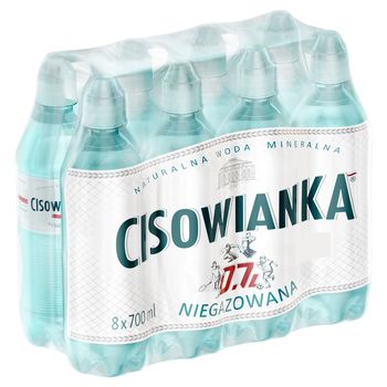 Cisowianka Naturalna woda mineralna niegazowana niskosodowa 8 x 0,7 l