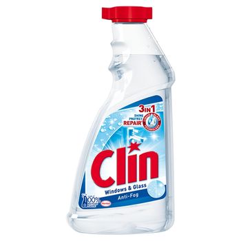 Clin Płyn do mycia powierzchni szklanych opakowanie uzupełniające 500 ml