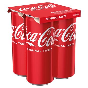 Coca-Cola Napój gazowany 4 x 250 ml