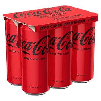 Coca-Cola zero Napój gazowany 6 x 330 ml