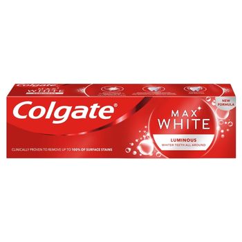 Colgate Max White Luminous Wybielająca pasta do zebów z fluorem 75 ml