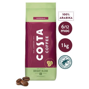 COSTA COFFEE Bright Blend Medium Roast Kawa ziarnista palona 1 kg