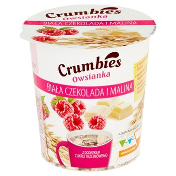 Crumbies Owsianka biała czekolada i malina 65 g