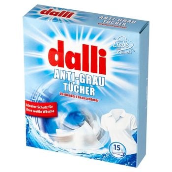 Dalli Chusteczki do prania białych i jasnych tkanin 15 sztuk