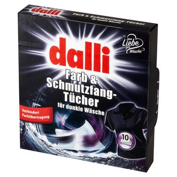Dalli Chusteczki do prania ciemnych i czarnych tkanin 10 sztuk