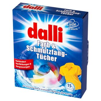 Dalli Chusteczki do prania kolorowych tkanin 15 sztuk