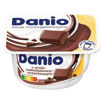 Danio Serek homogenizowany o smaku czekoladowo-orzechowym 130 g