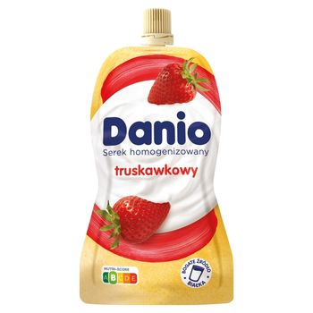 Danio Serek homogenizowany truskawkowy 140 g
