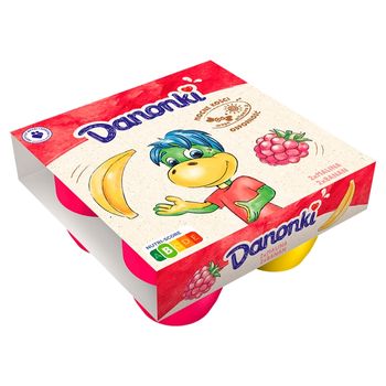 Danone Danonki Mega Serek malina banan 360 g (4 x 90 g)