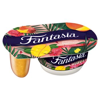 Danone Fantasia Premium Jogurt kremowy mango-róża 122 g