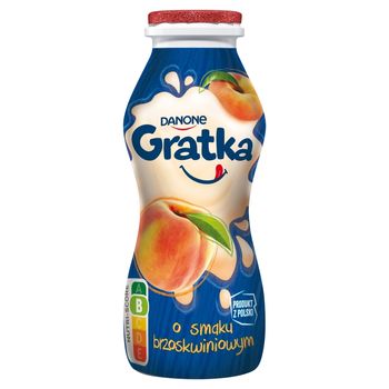 Gratka Napój mleczny o smaku brzoskwiniowym 170 g