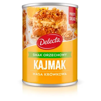 Delecta  Kajmak masa krówkowa smak orzechowy 400 g