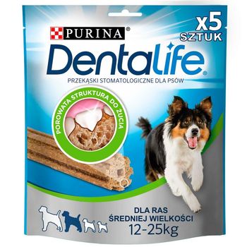 Dentalife Uzupełniająca karma dla dorosłych psów dla ras średniej wielkości 115 g (5 sztuk)