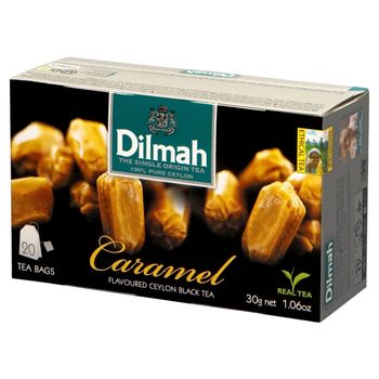 Dilmah Caramel Cejlońska czarna herbata 30 g (20 x 1,5 g)